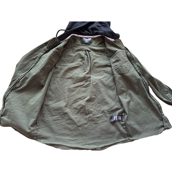 Tony Hawk Men Jacket Hoodie Small Skater Zip Up Green Snap Button Pockets - Picture 6 of 8